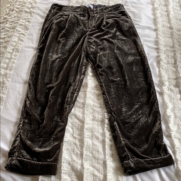 Anthropologie velvet pants - Picture 1 of 2